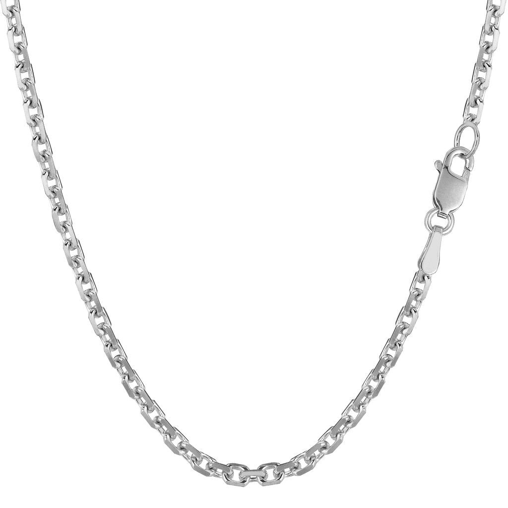 14K Gold 3.1mm Diamond Cut Cable Chain