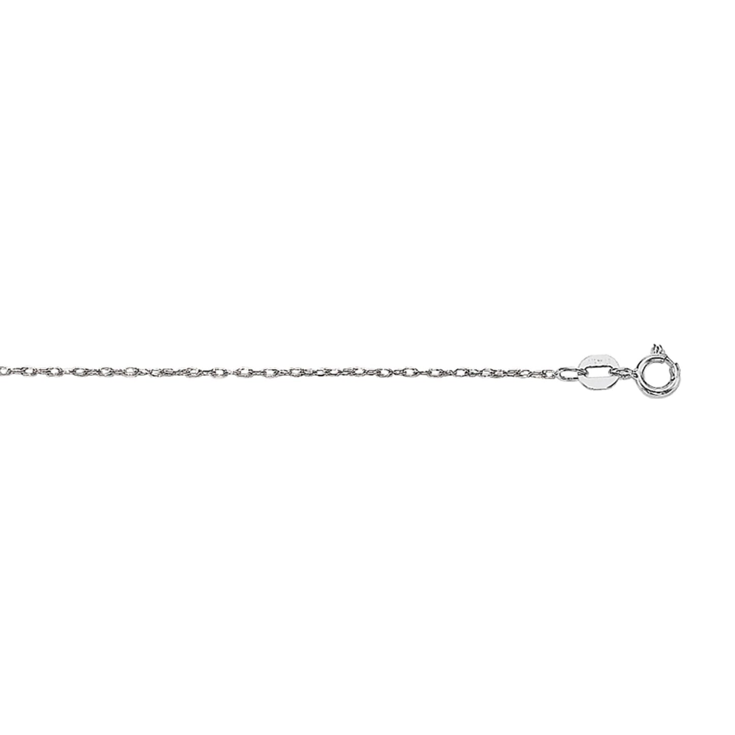 10K Gold 0.80MM Classic Rope Chain with Spring-Ring Clasp