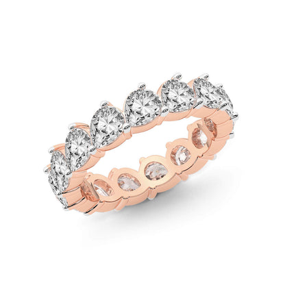 Pear Diamond Eternity Band