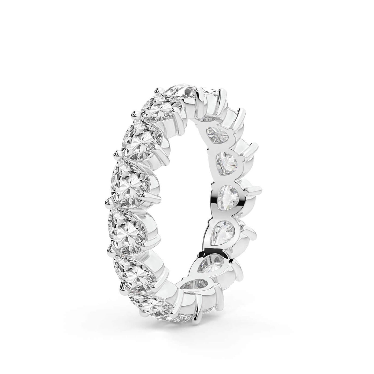 Pear Diamond Eternity Band