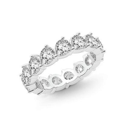 Pear Diamond Eternity Band