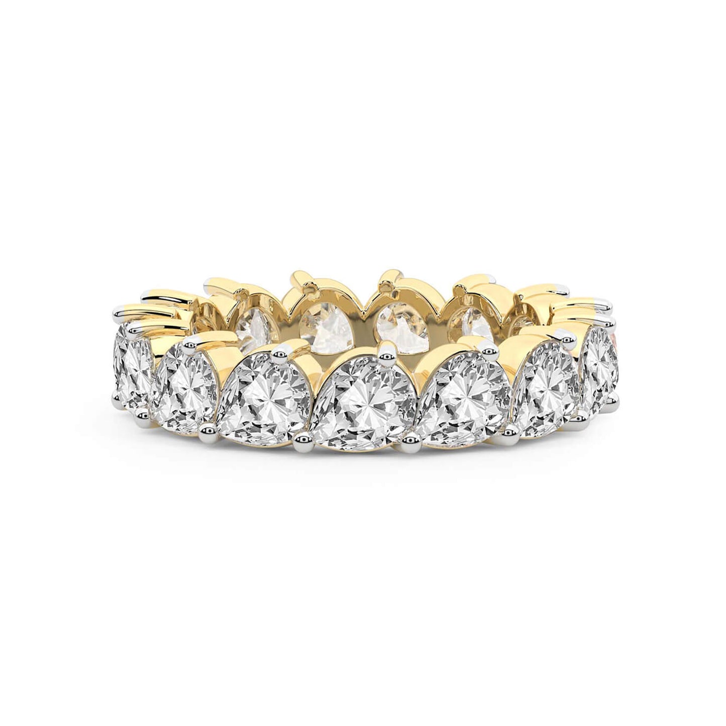Pear Diamond Eternity Band