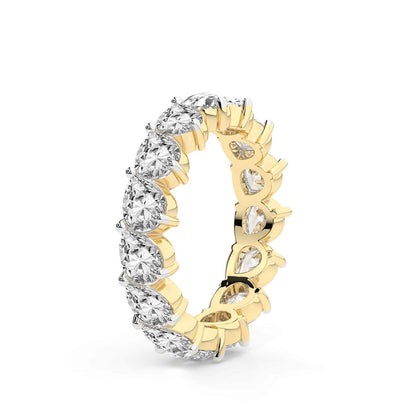 Pear Diamond Eternity Band
