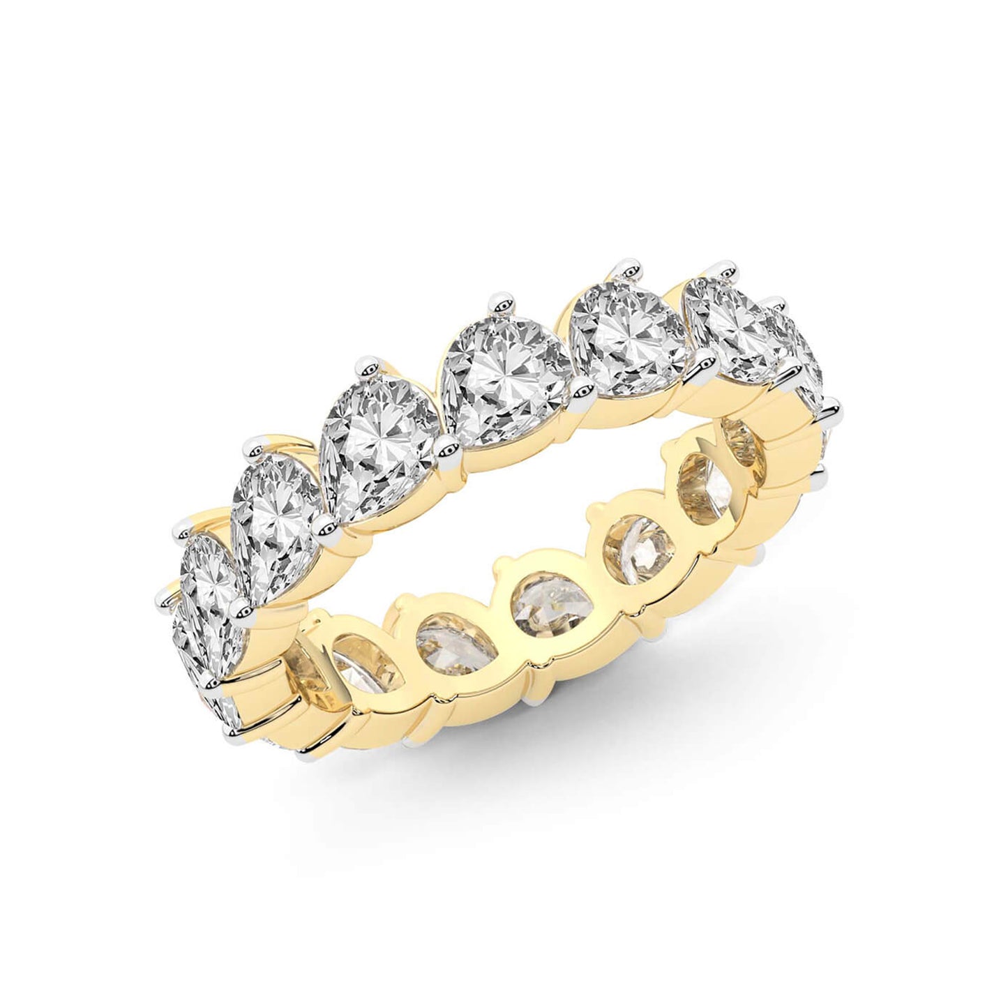 Pear Diamond Eternity Band