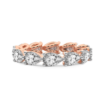 East-to-West Pear Diamond Eternity Band