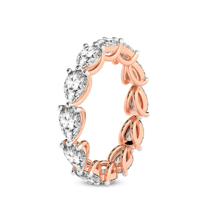 East-to-West Pear Diamond Eternity Band
