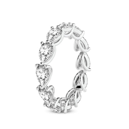 East-to-West Pear Diamond Eternity Band
