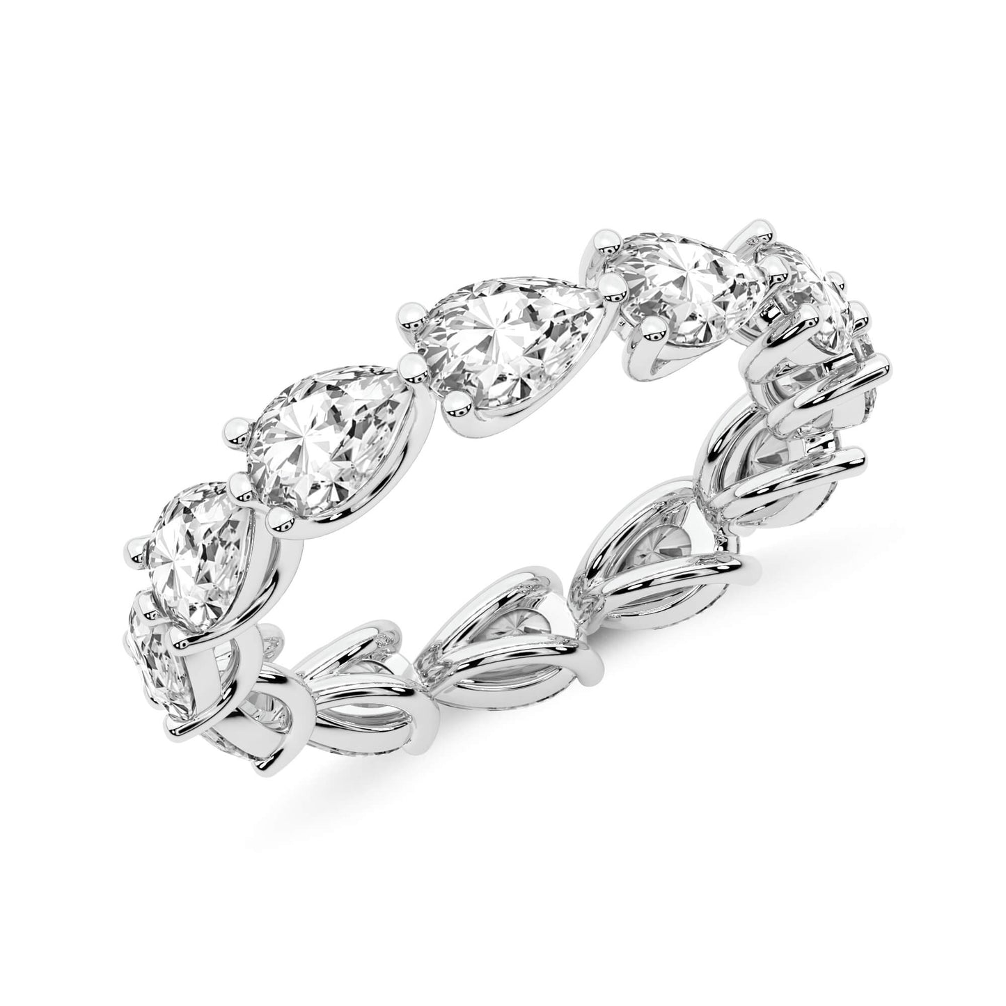 East-to-West Pear Diamond Eternity Band