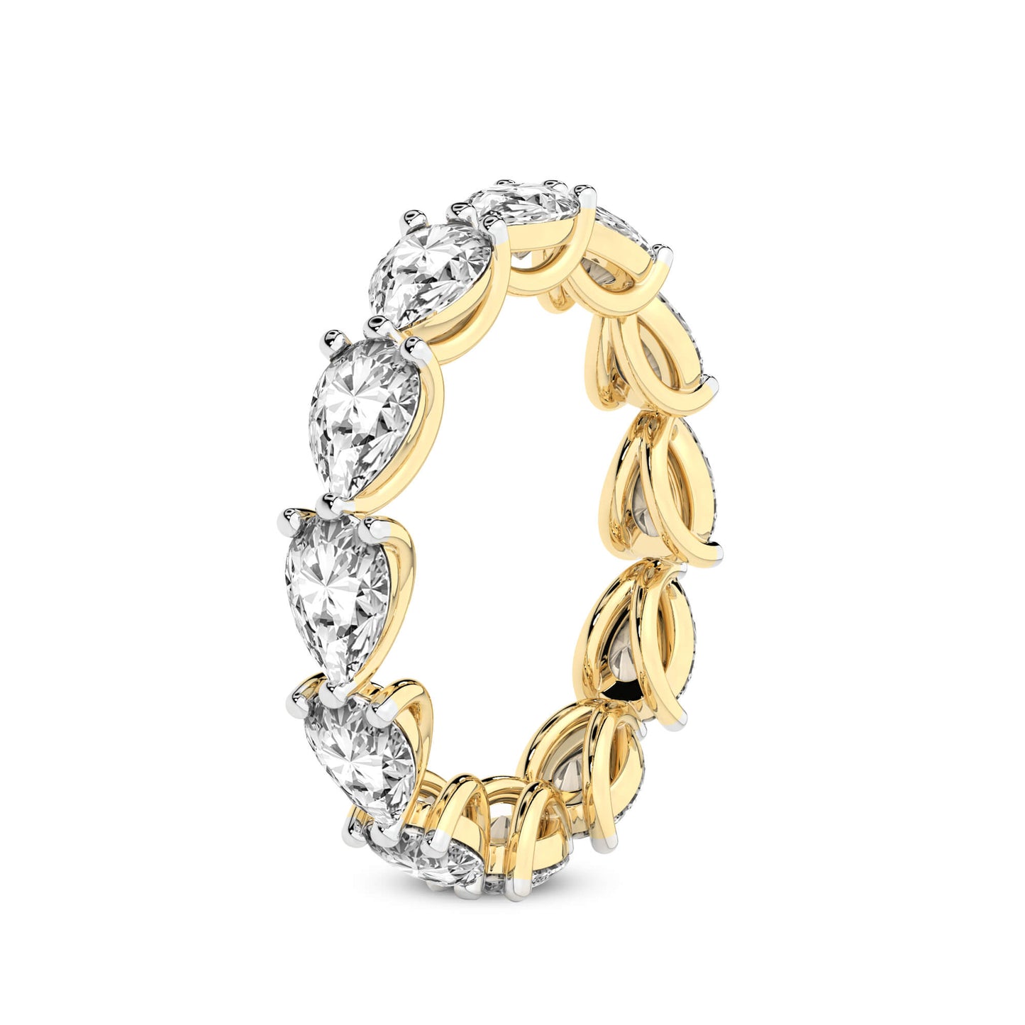 East-to-West Pear Diamond Eternity Band