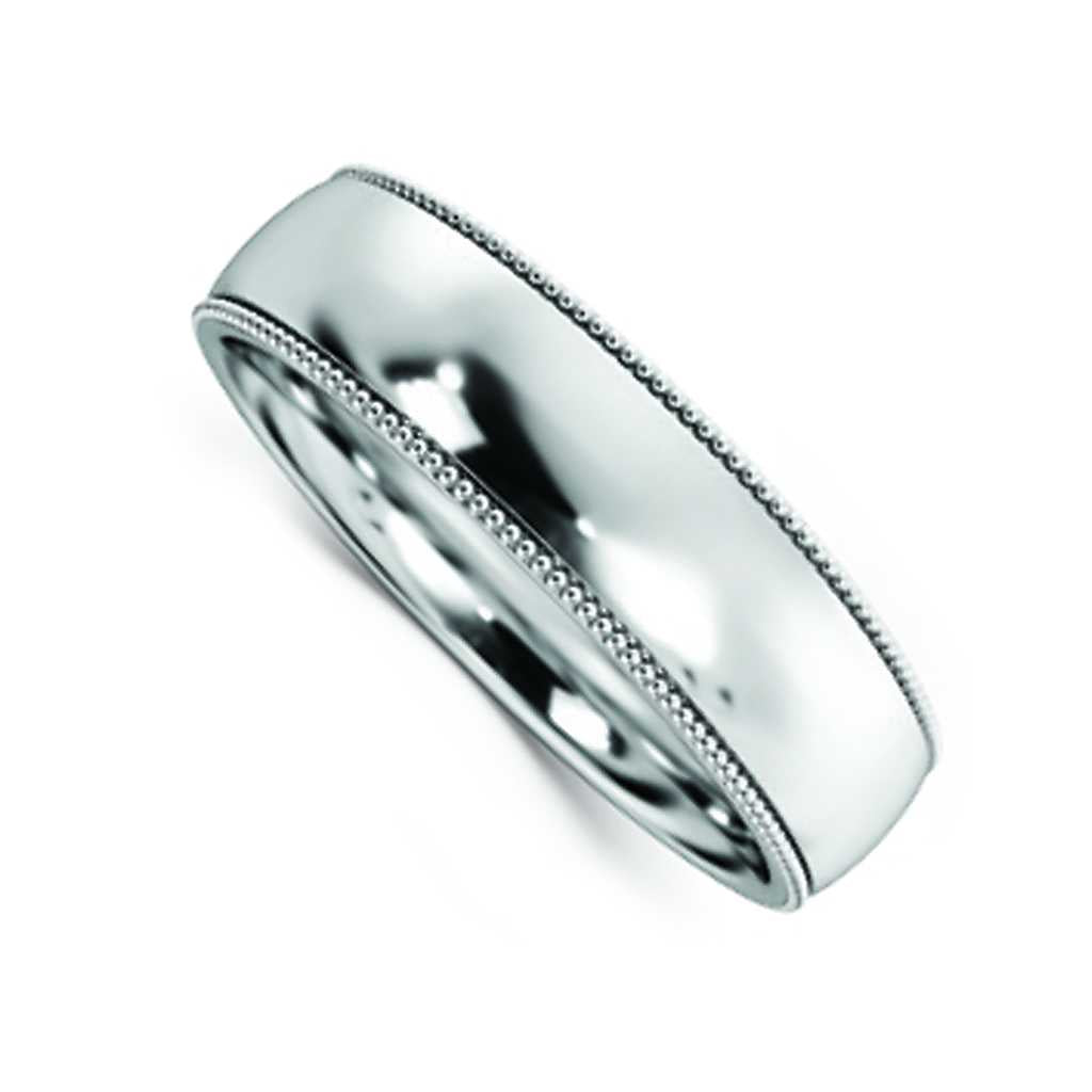 Plain WB Dome Millgrain Comfort Fit