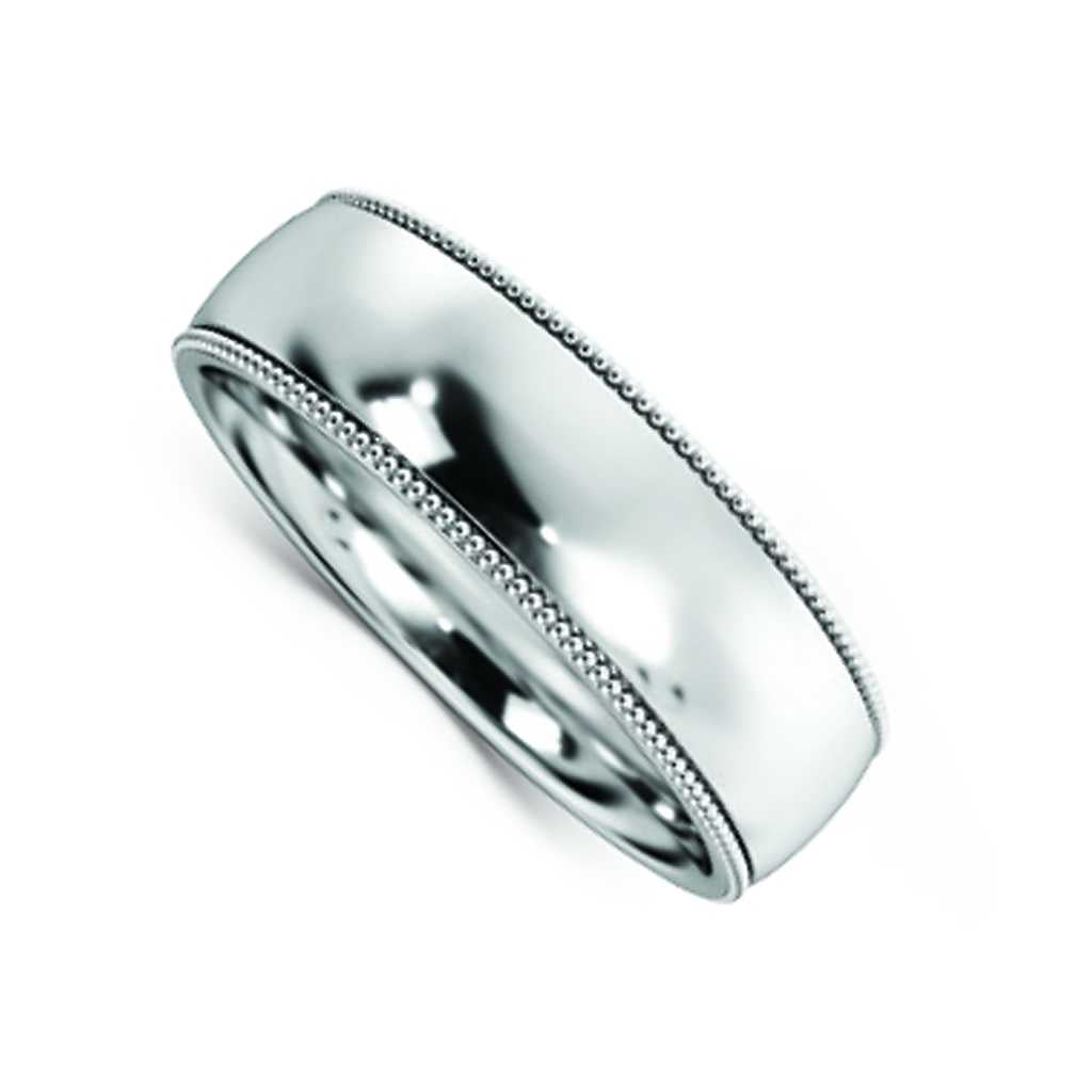 Plain WB Dome Millgrain Comfort Fit