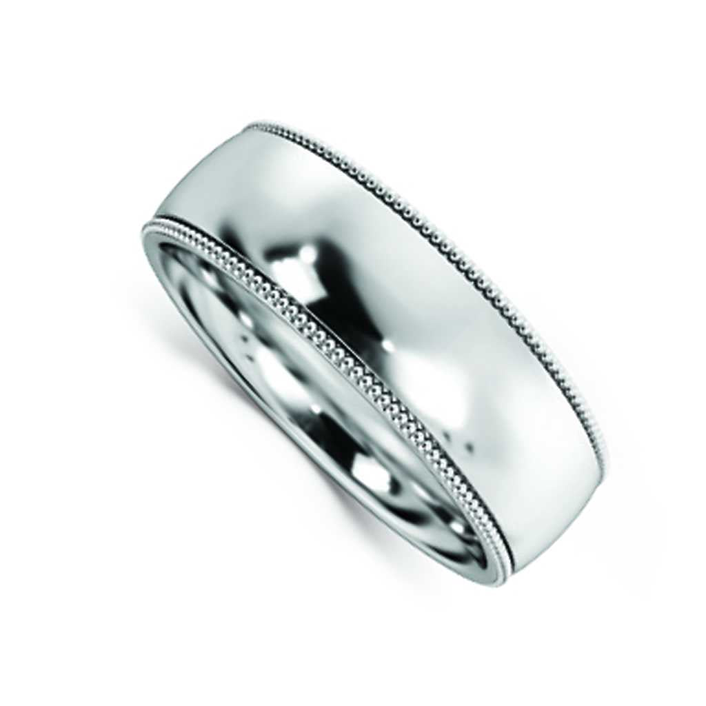 Plain WB Dome Millgrain Comfort Fit