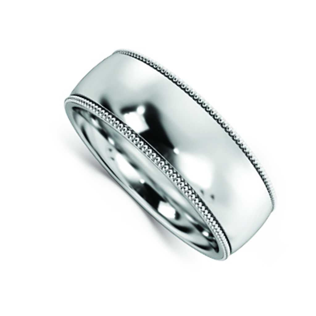 Plain WB Dome Millgrain Comfort Fit