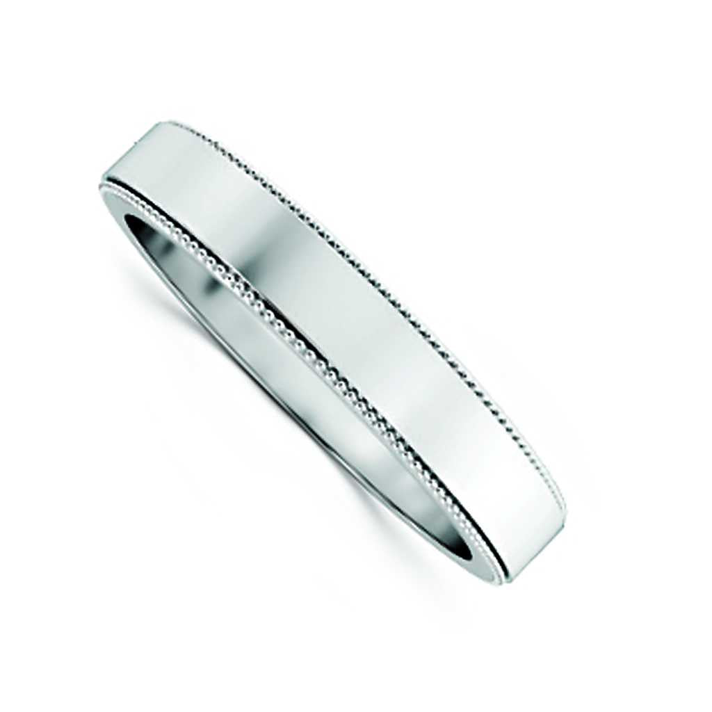 Plain WB Flat Comfort Fit Millgrain