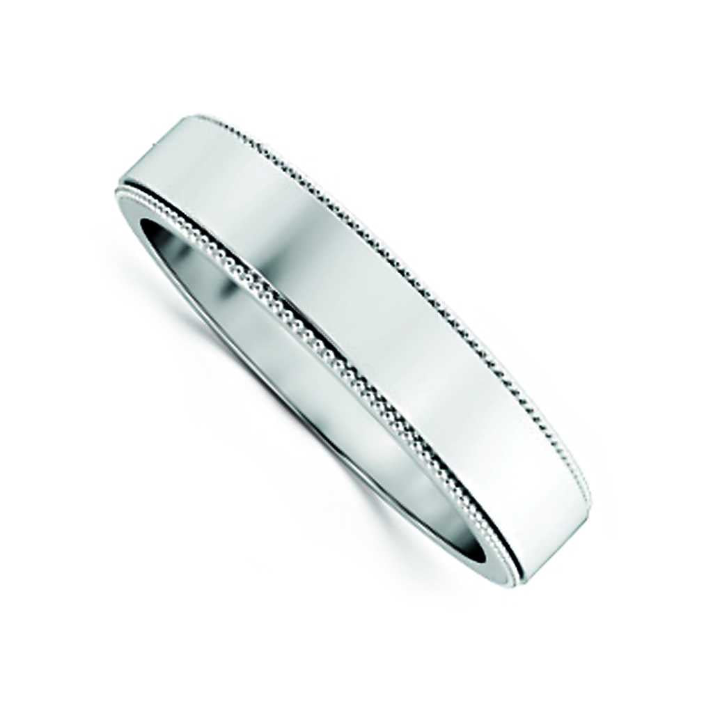 Plain WB Flat Comfort Fit Millgrain