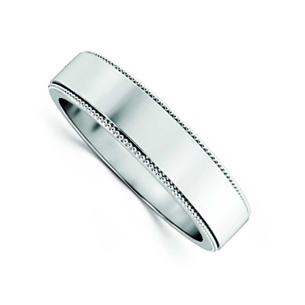 Plain WB Flat Comfort Fit Millgrain