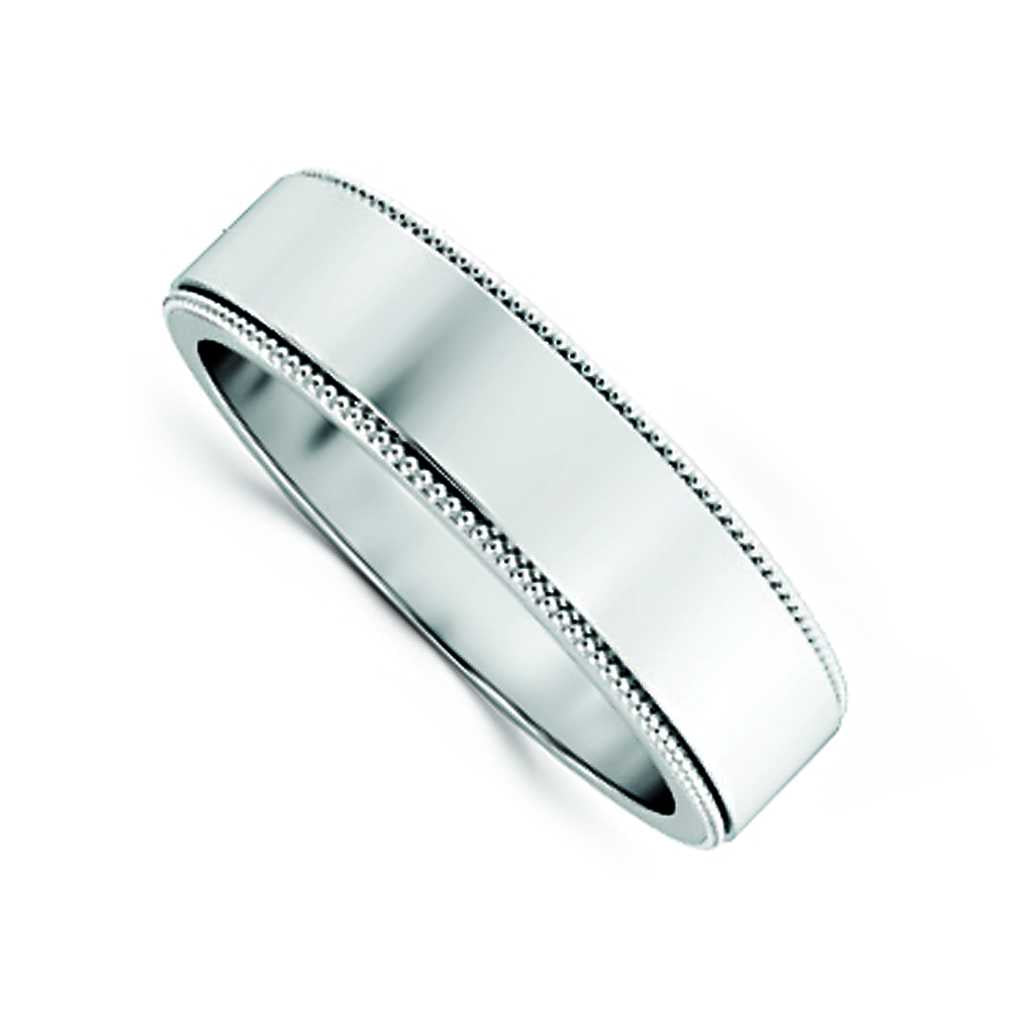 Plain WB Flat Comfort Fit Millgrain