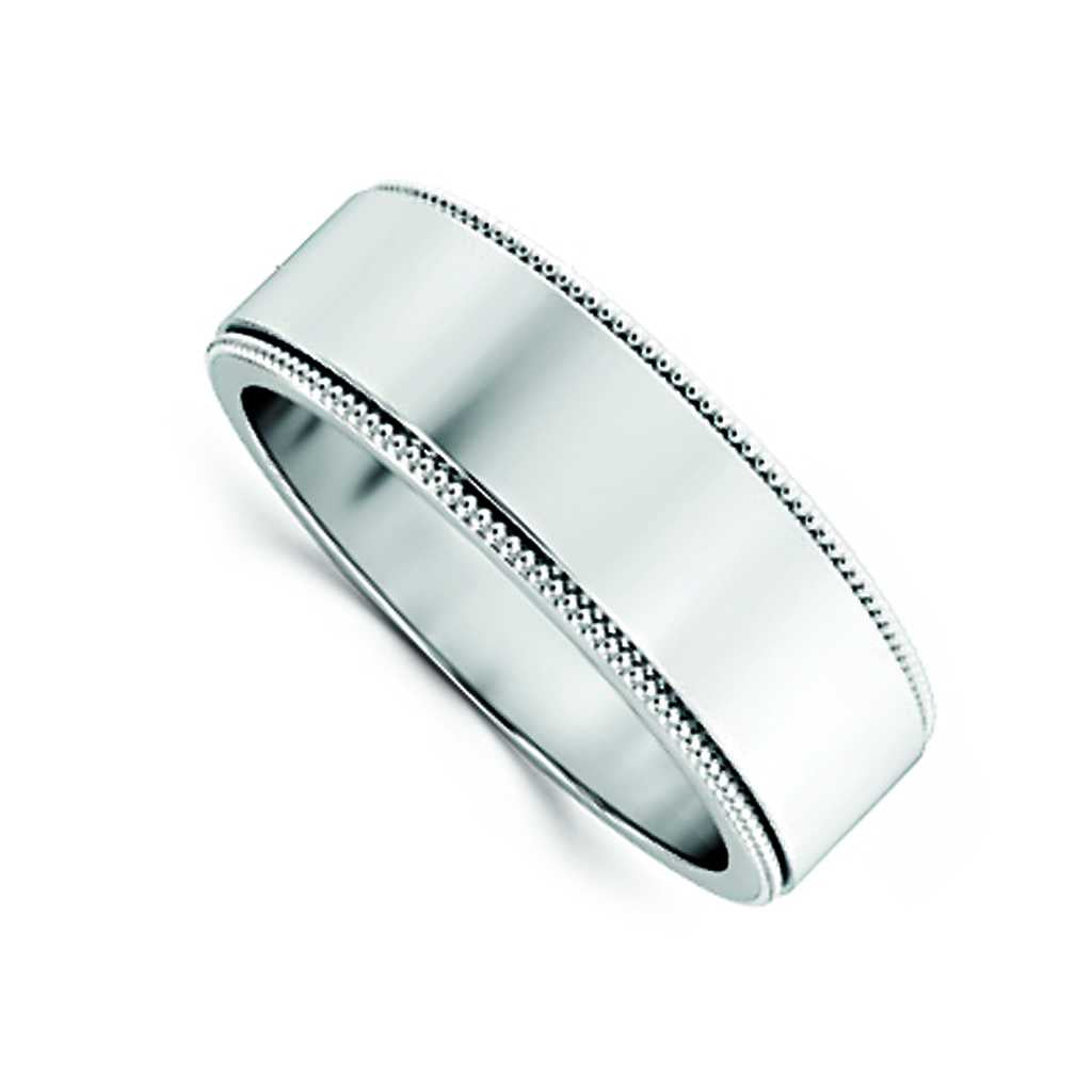 Plain WB Flat Comfort Fit Millgrain