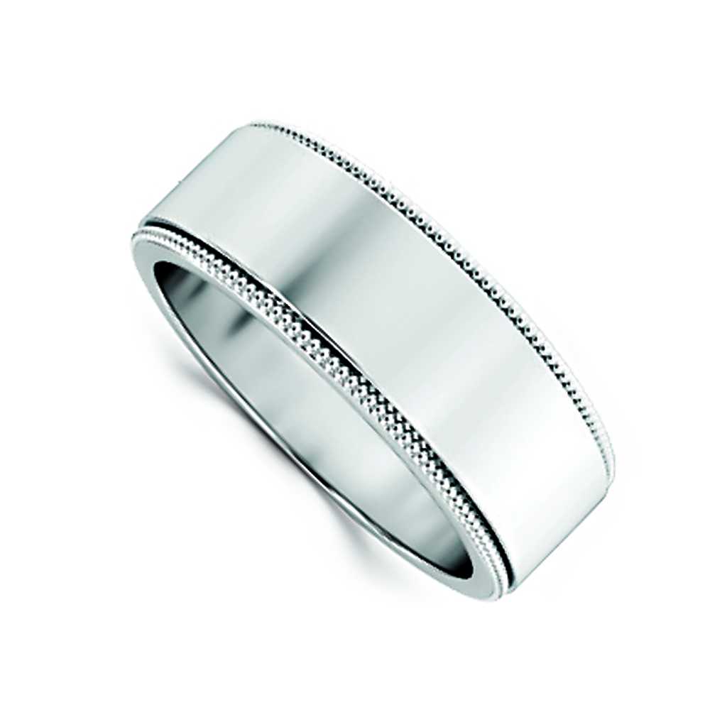 Plain WB Flat Comfort Fit Millgrain