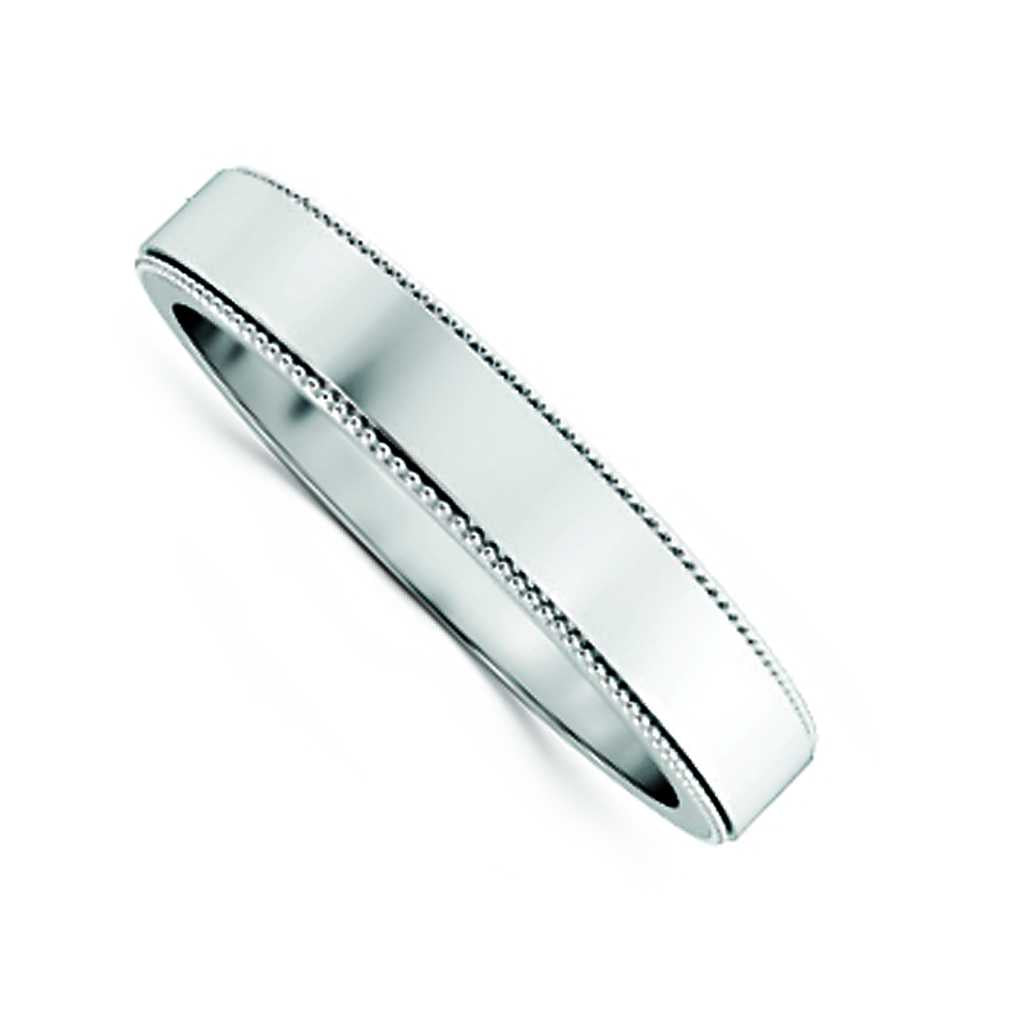 Plain WB Flat Non Comfort Fit Millgrain