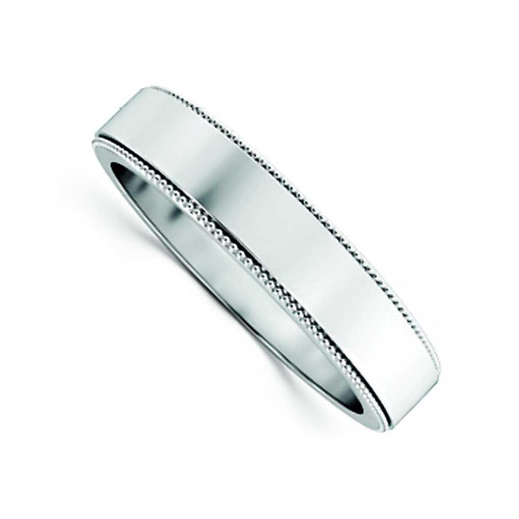 Plain WB Flat Non Comfort Fit Millgrain