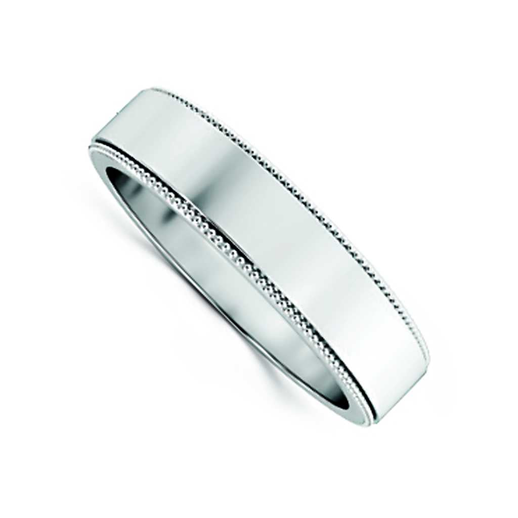 Plain WB Flat Non Comfort Fit Millgrain