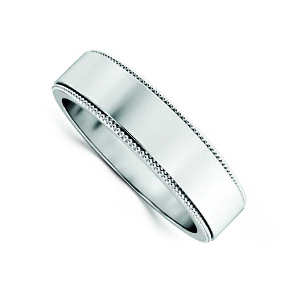 Plain WB Flat Non Comfort Fit Millgrain