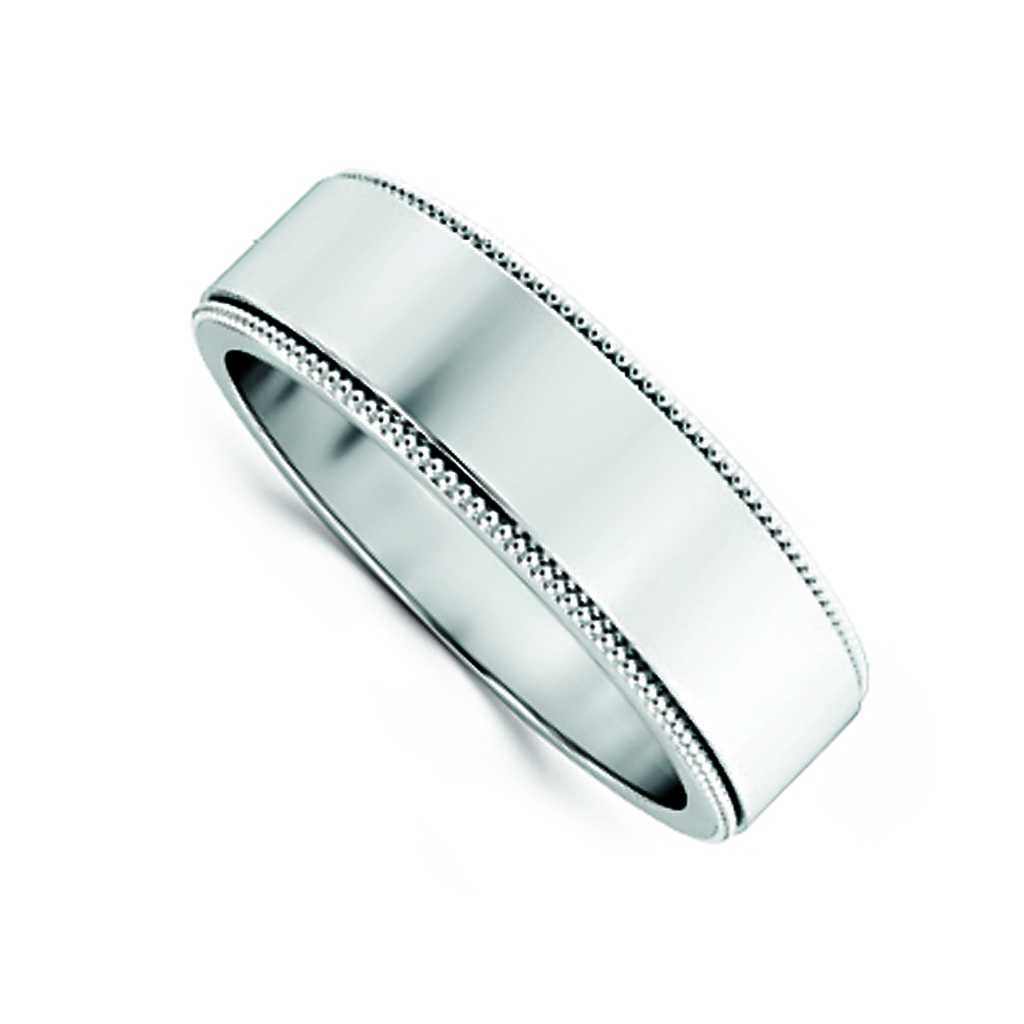 Plain WB Flat Non Comfort Fit Millgrain