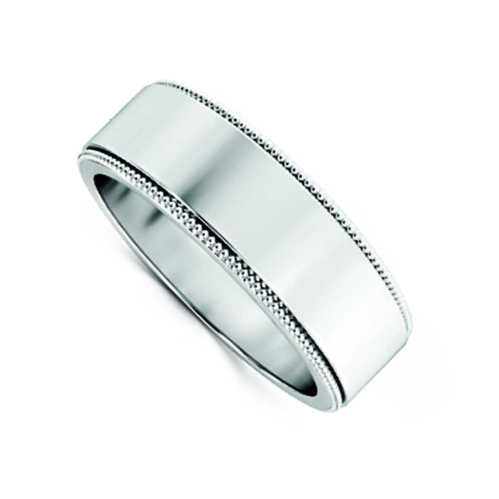 Plain WB Flat Non Comfort Fit Millgrain