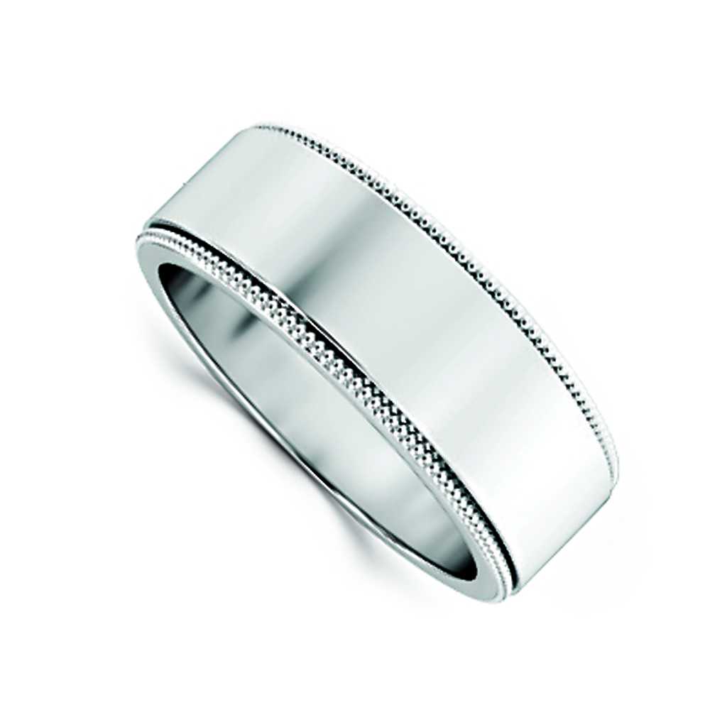 Plain WB Flat Non Comfort Fit Millgrain