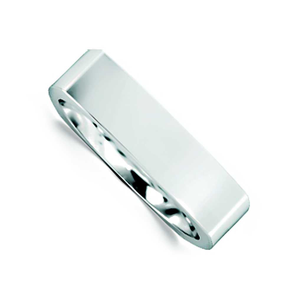 Plain WB Flat Euro Shaped Square Comfort Fit