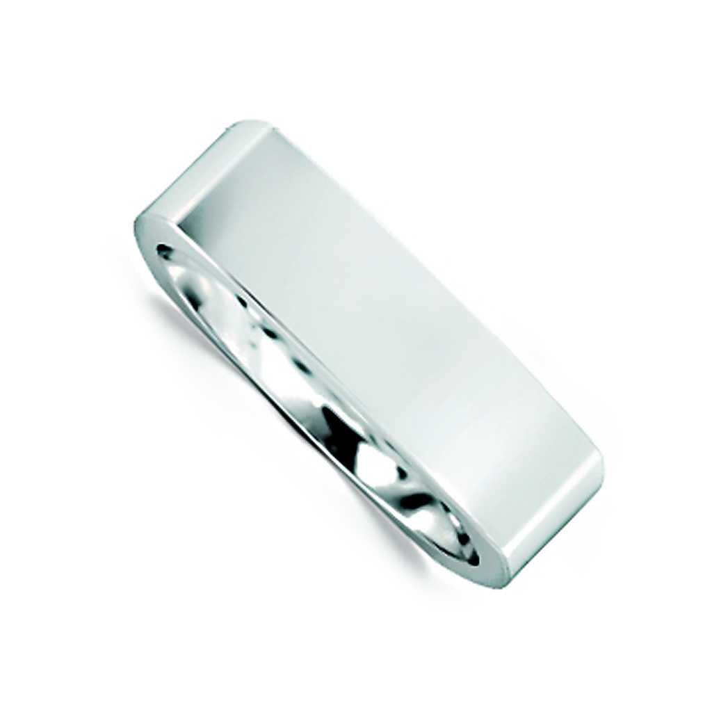 Plain WB Flat Euro Shaped Square Comfort Fit