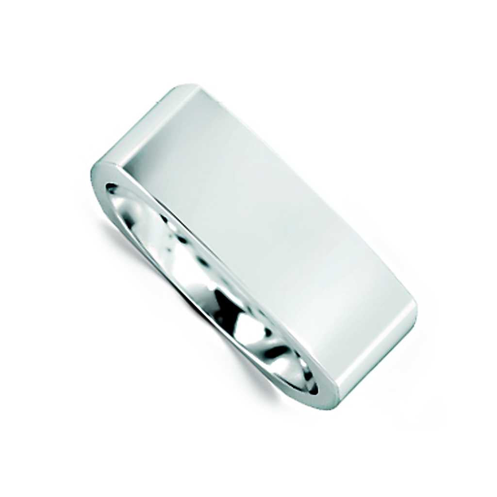 Plain WB Flat Euro Shaped Square Comfort Fit