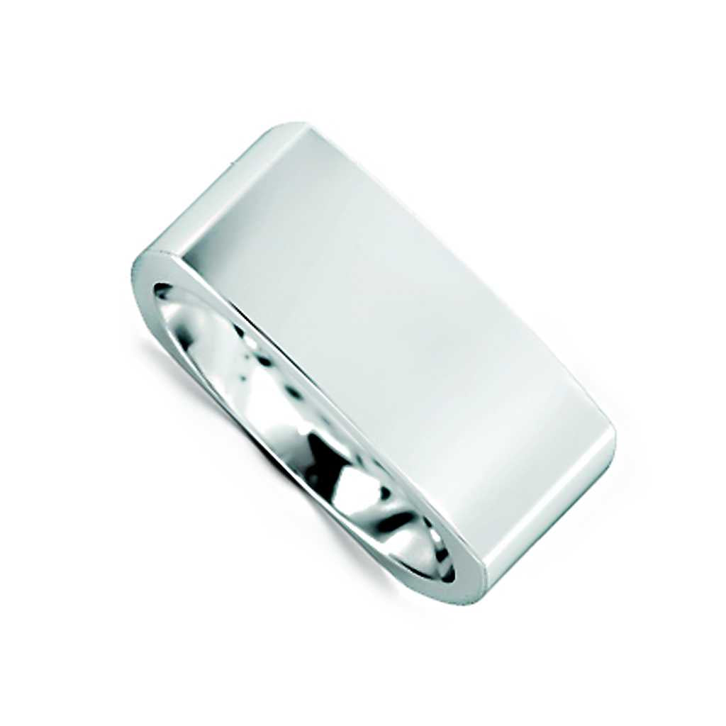 Plain WB Flat Euro Shaped Square Comfort Fit