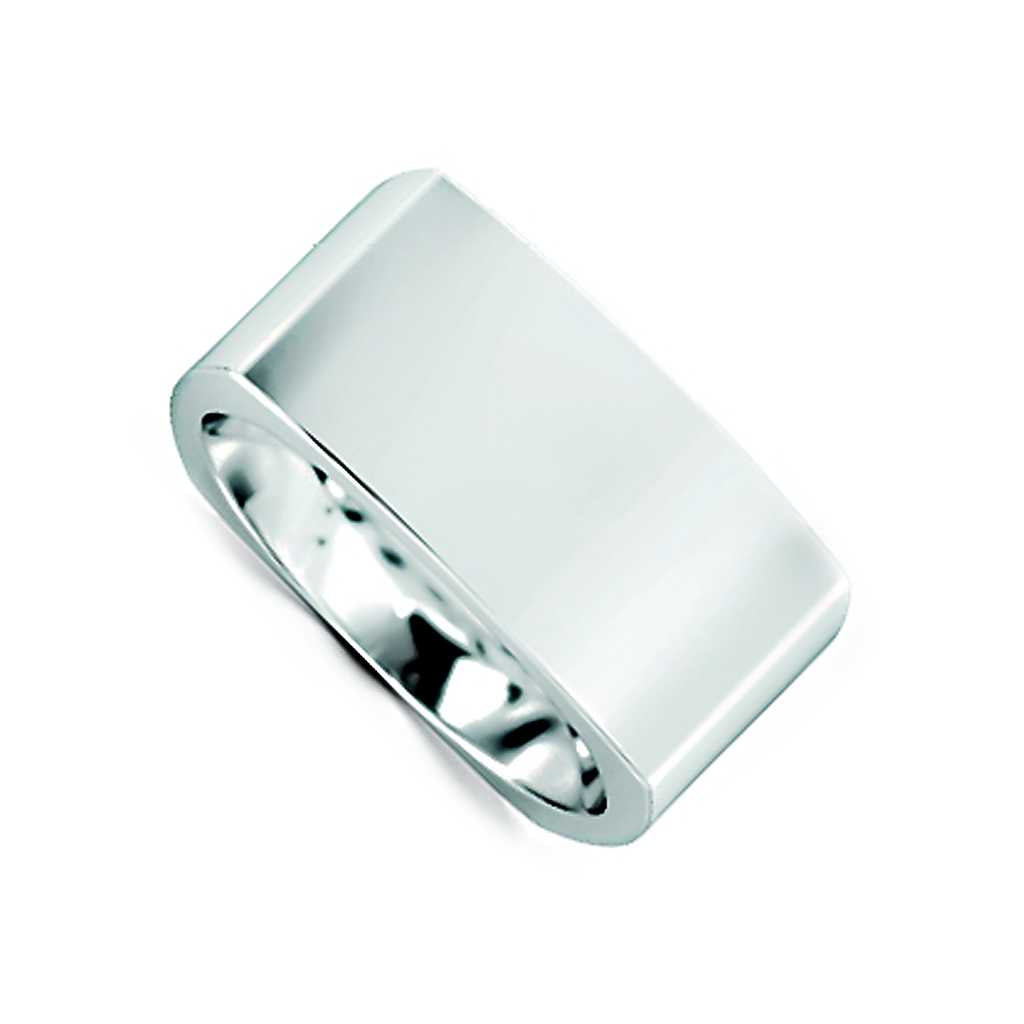 Plain WB Flat Euro Shaped Square Comfort Fit