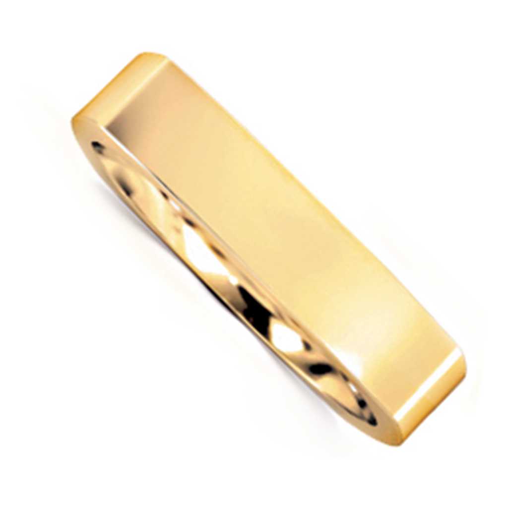 Plain WB Flat Euro Shaped Square Comfort Fit