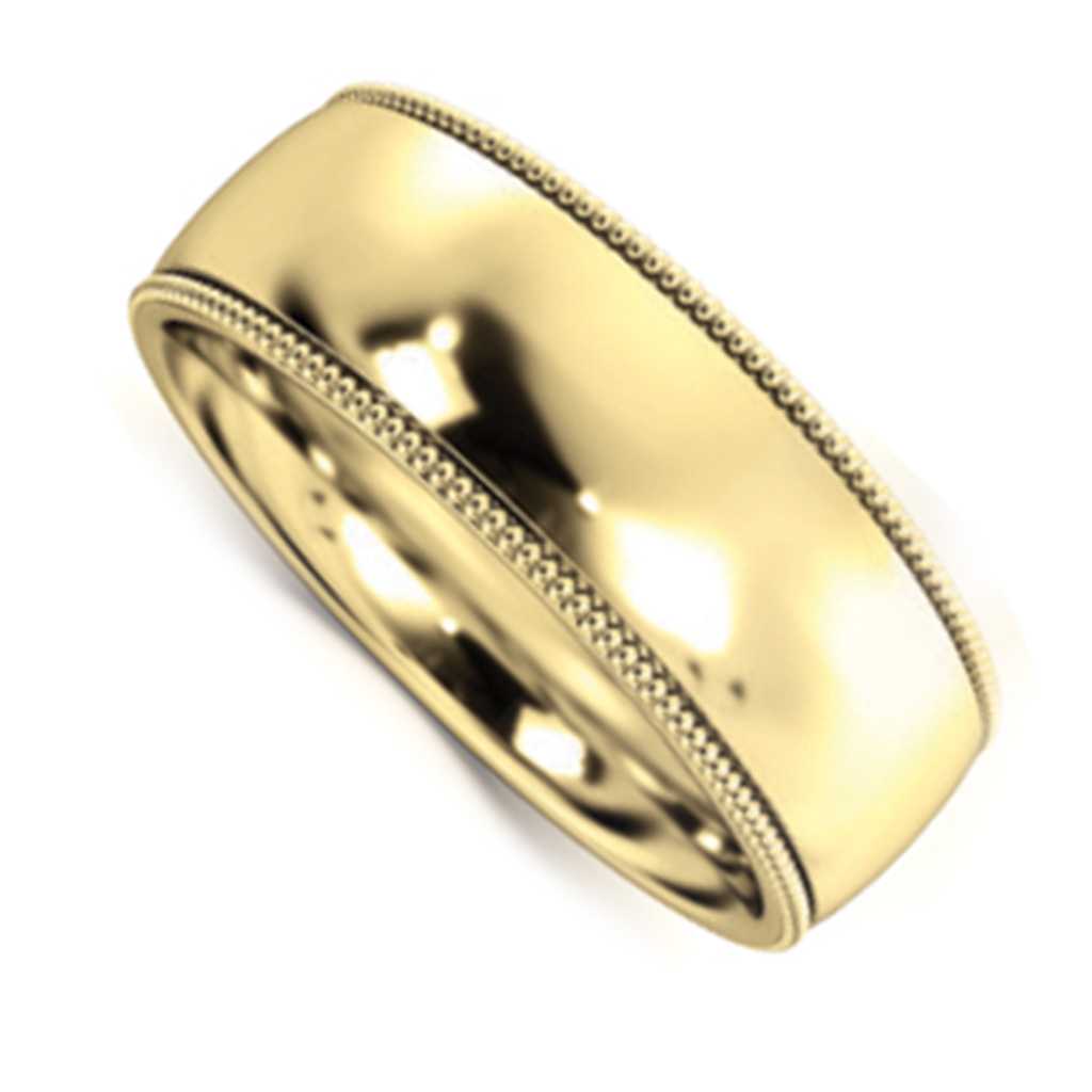 Plain WB Dome Millgrain Comfort Fit