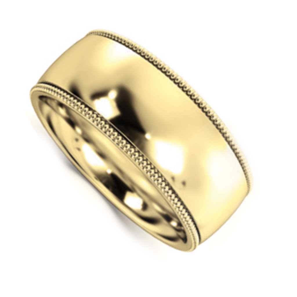 Plain WB Dome Millgrain Comfort Fit