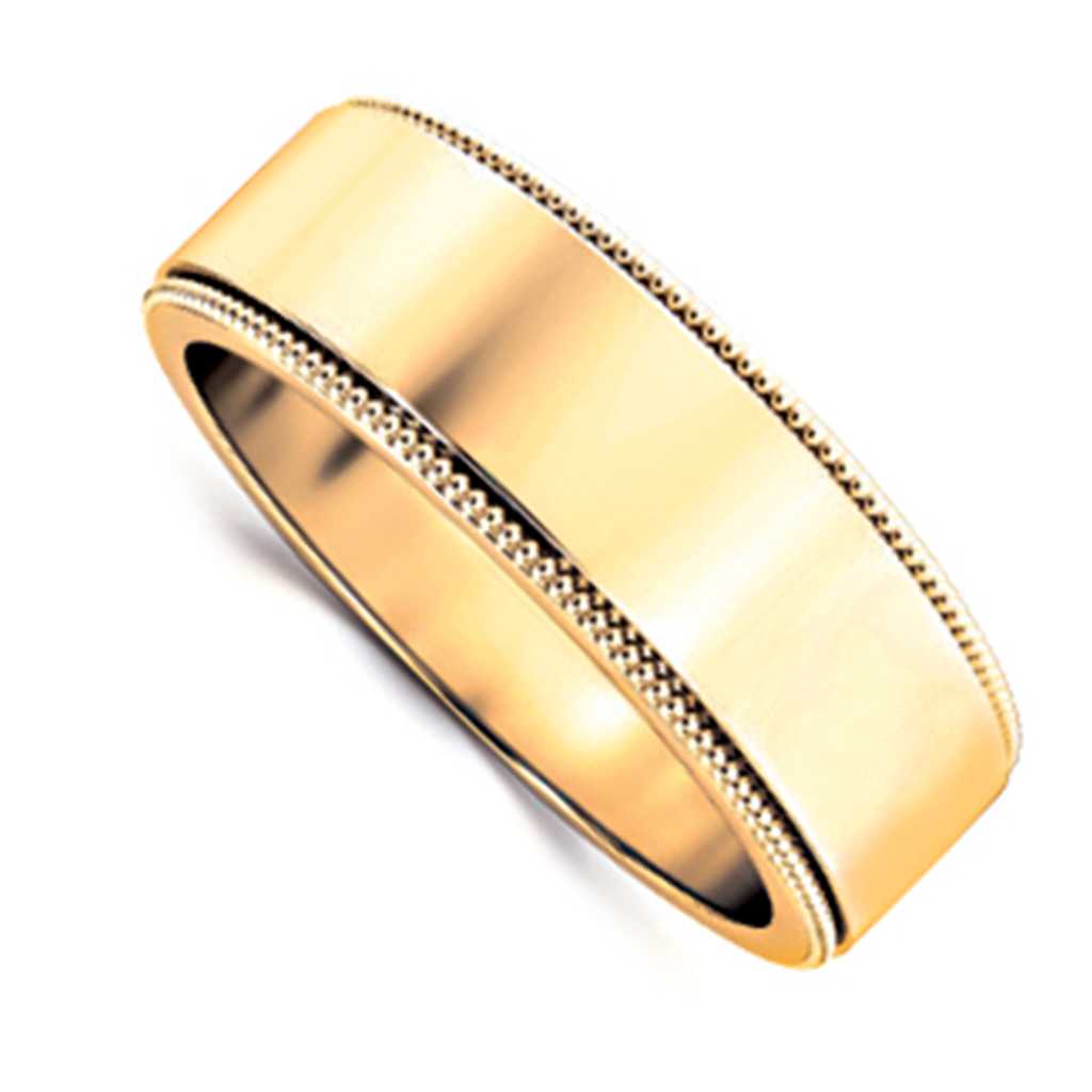 Plain WB Flat Non Comfort Fit Millgrain