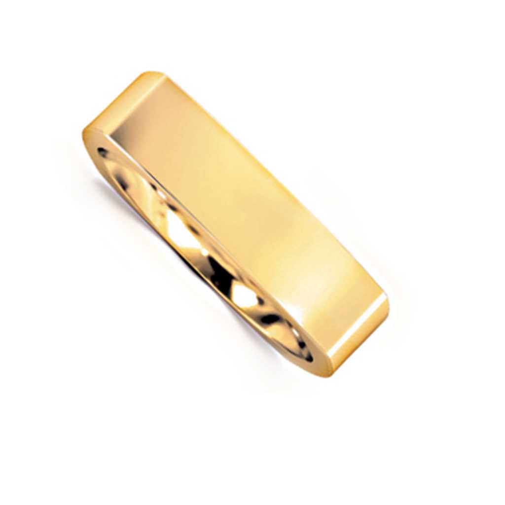 Plain WB Flat Euro Shaped Square Comfort Fit