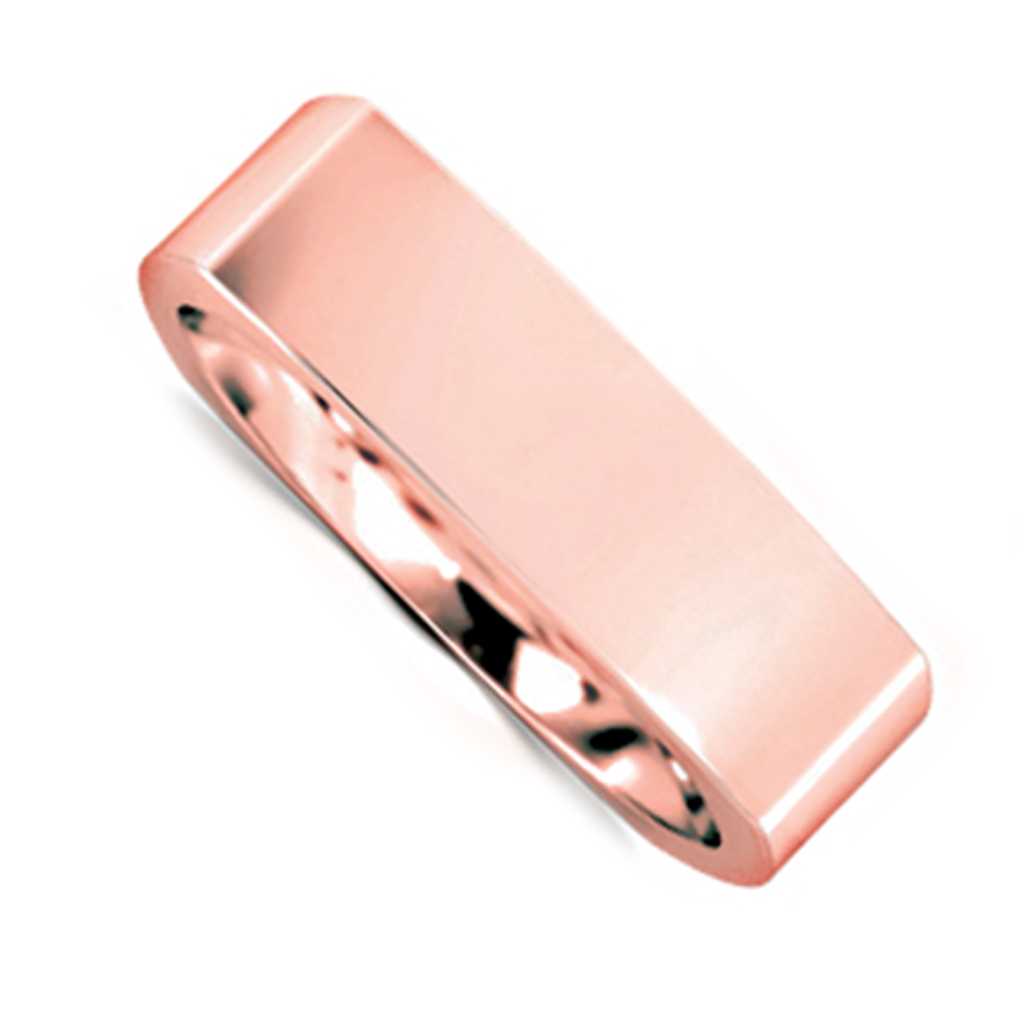 Plain WB Flat Euro Shaped Square Comfort Fit