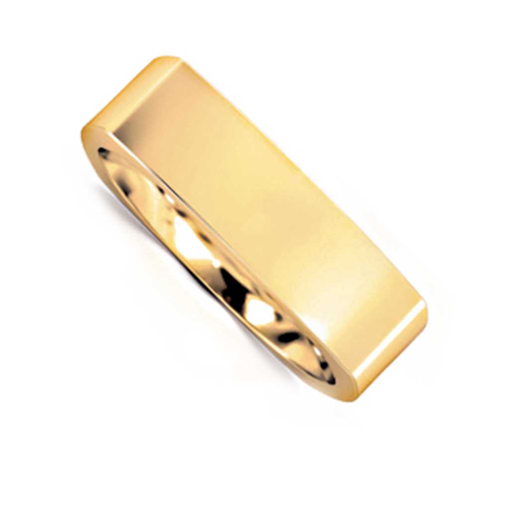 Plain WB Flat Euro Shaped Square Comfort Fit