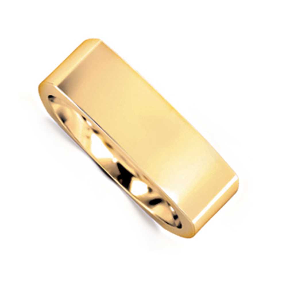 Plain WB Flat Euro Shaped Square Comfort Fit