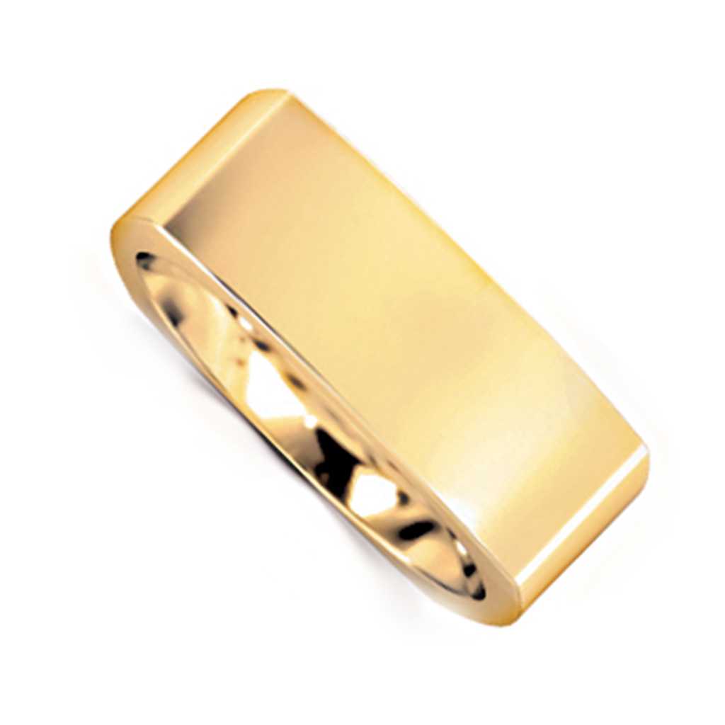 Plain WB Flat Euro Shaped Square Comfort Fit