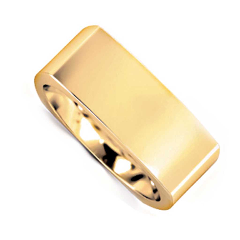 Plain WB Flat Euro Shaped Square Comfort Fit