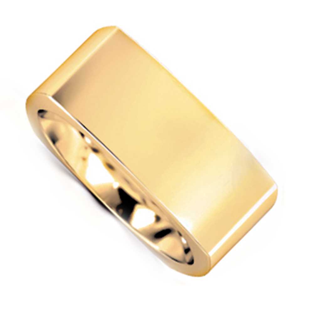 Plain WB Flat Euro Shaped Square Comfort Fit