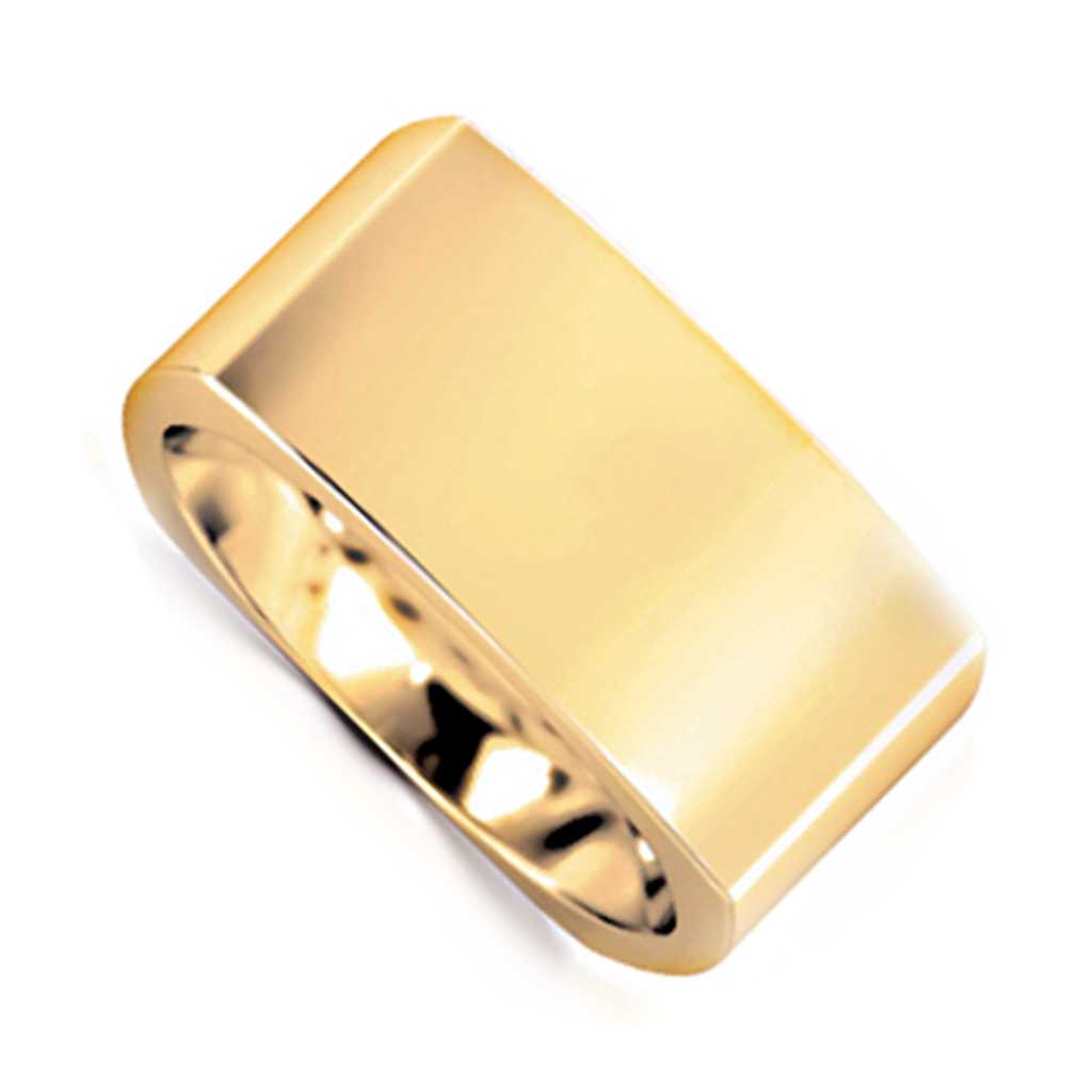 Plain WB Flat Euro Shaped Square Comfort Fit