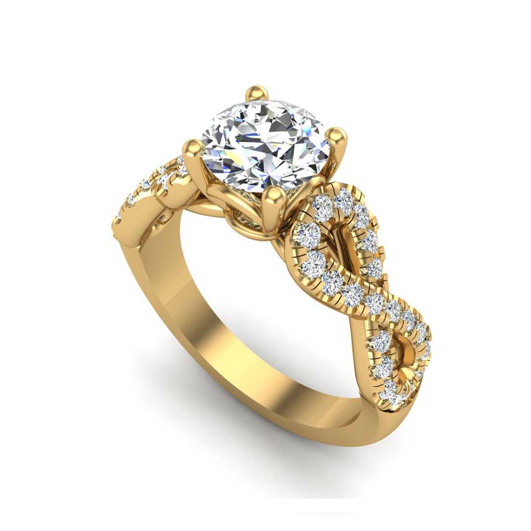 Engagement Ring ERSM0048-1.00RB