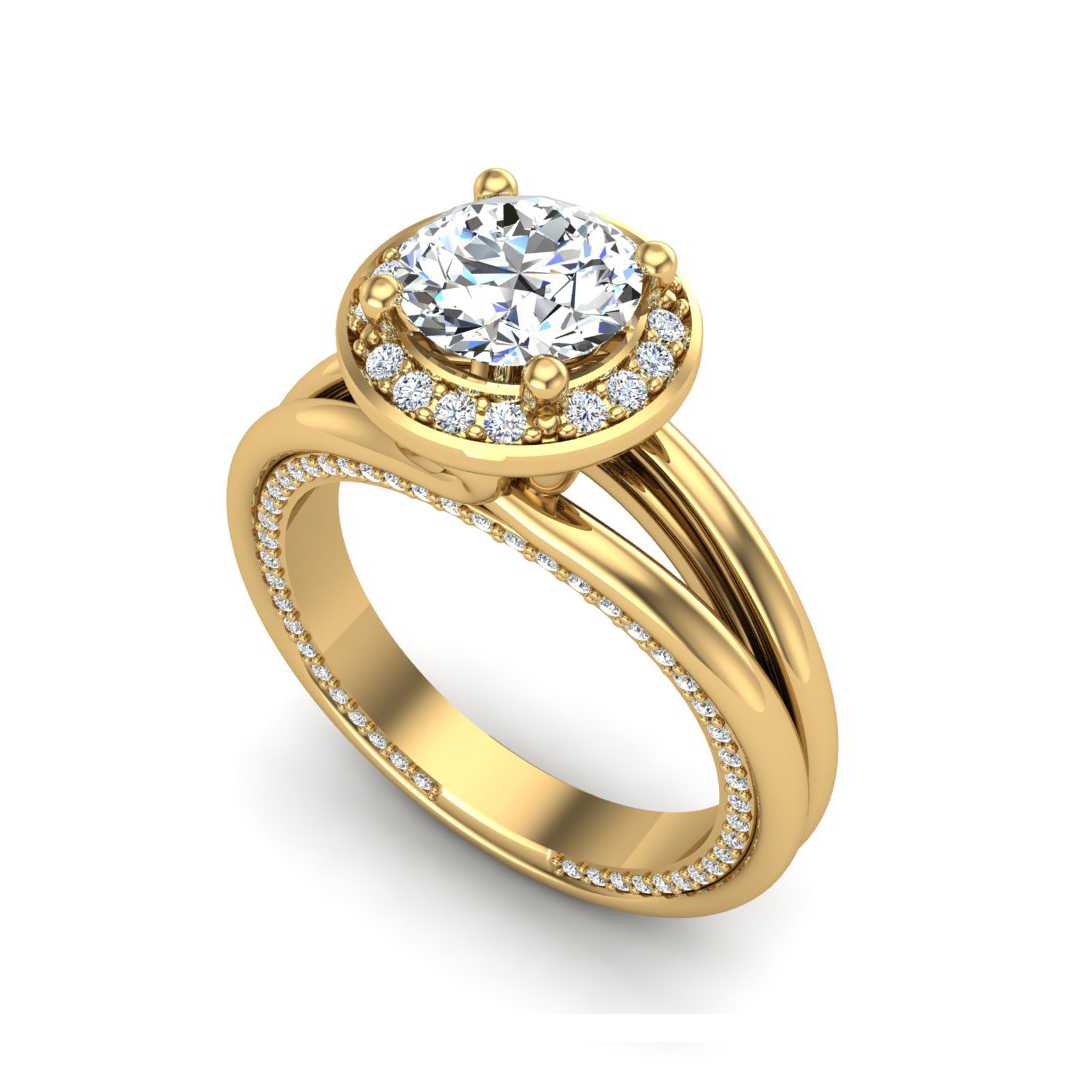 Engagement Ring ERHL0055-1.00RB