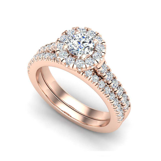 Engagement Ring Wedding Set -  ERWS0052-1.00RB